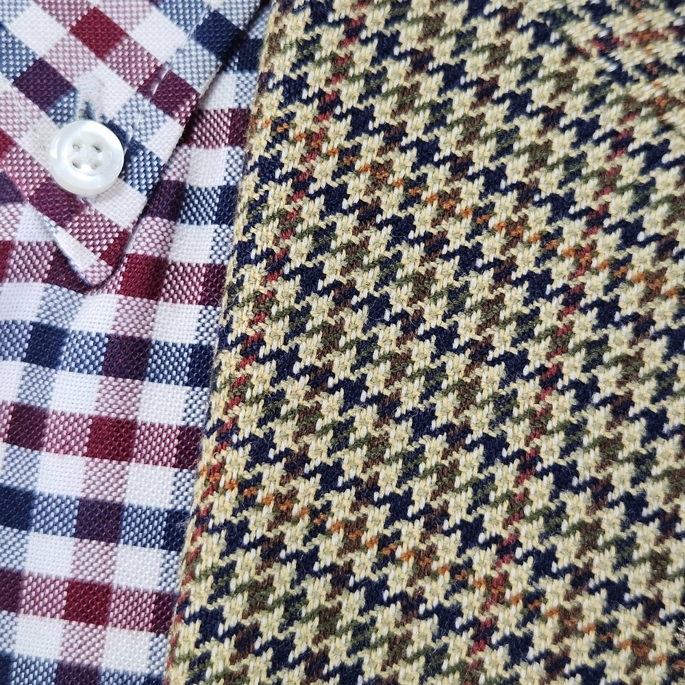 Coorbin Men's Sport Coat Blazer Two Button Houndstooth multi-color wool 42S - Picture 8 of 13